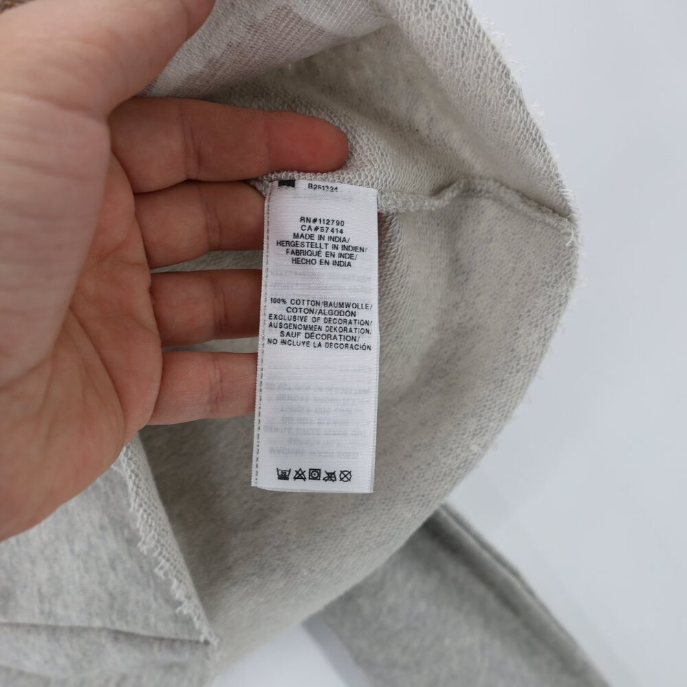 NWT True religion Sweatshirt Womens XS gray Cold Shoulder Sweatshirt embellished - Picture 7 of 13